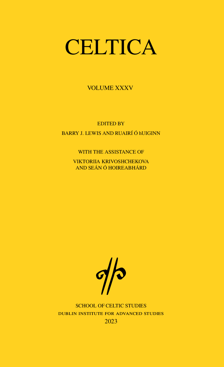 					View Vol. 35 (2023): CELTICA
				